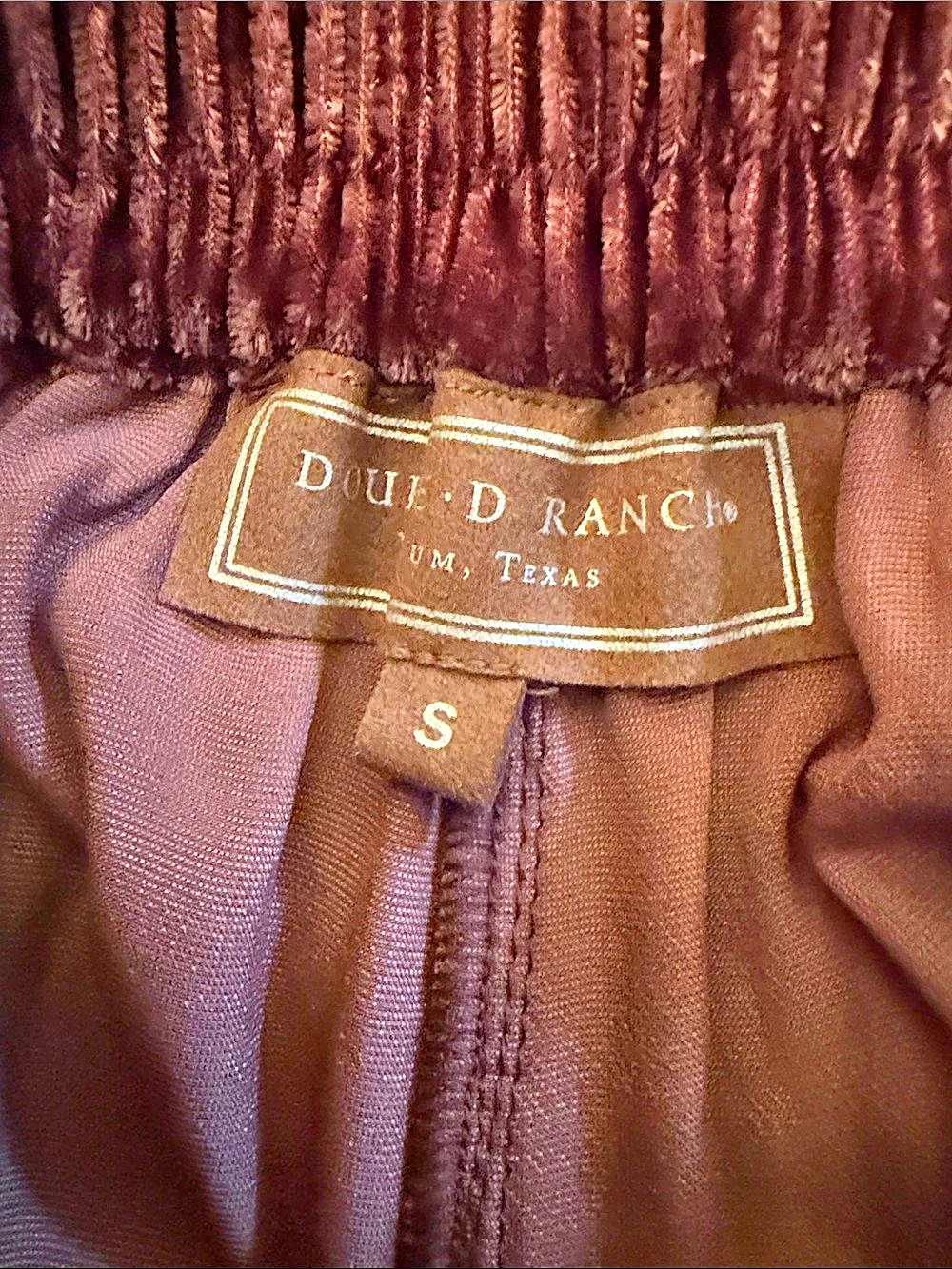 NWOT - DOUBLE D RANCH Clarissa Wide Leg Silk Blend Pants in Oxblood Brown - Picture 4 of 5
